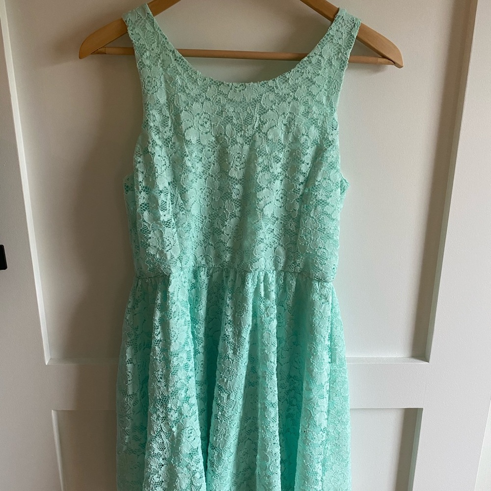 Mint Green LUSH Lace dress Small